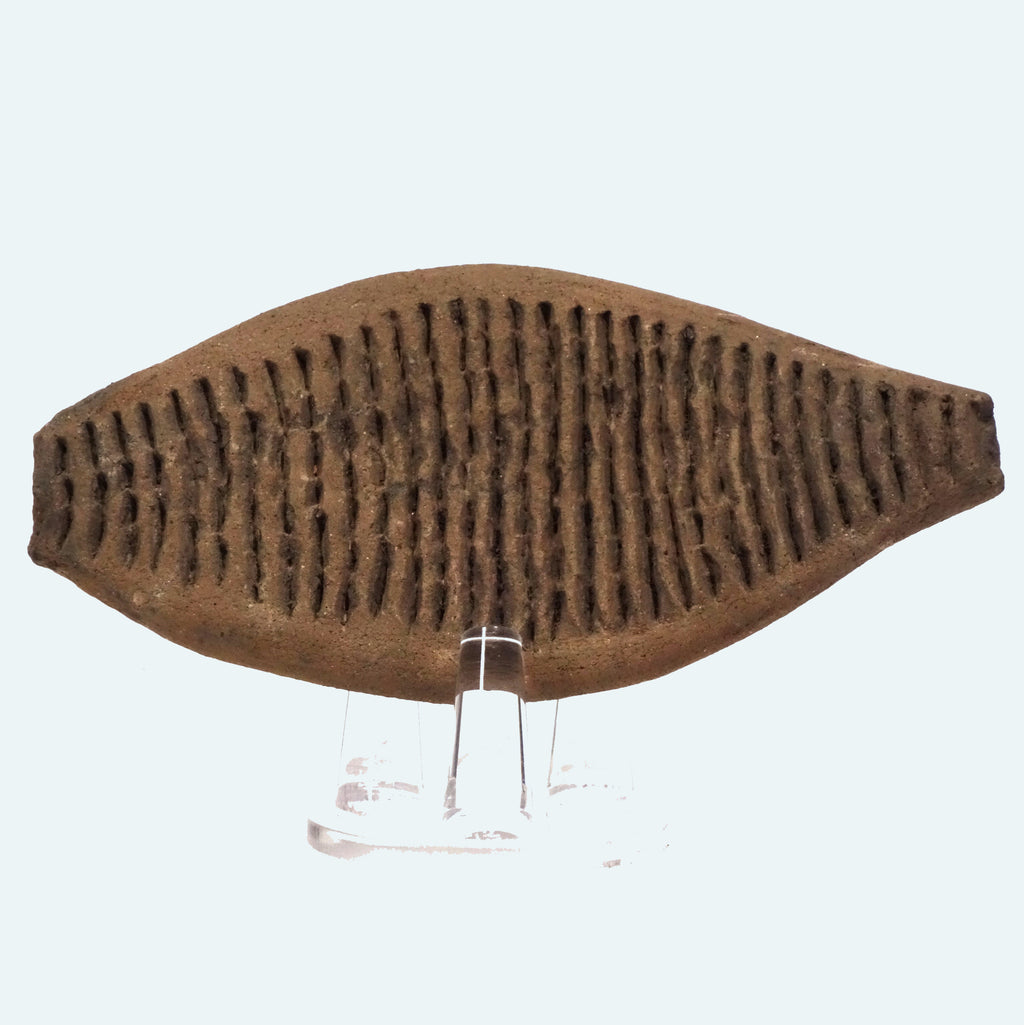 Pre Columbian Tumaco La Tolita Ceremonial Pottery Fish-Form Grater