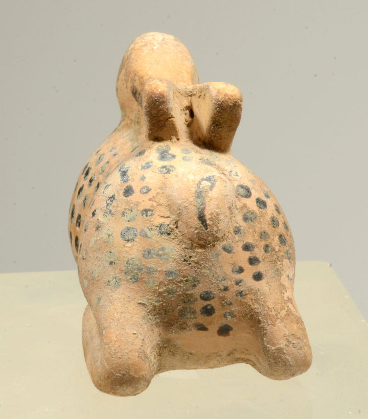 Greek Terracotta Plastic Oil Vessel of a Hare