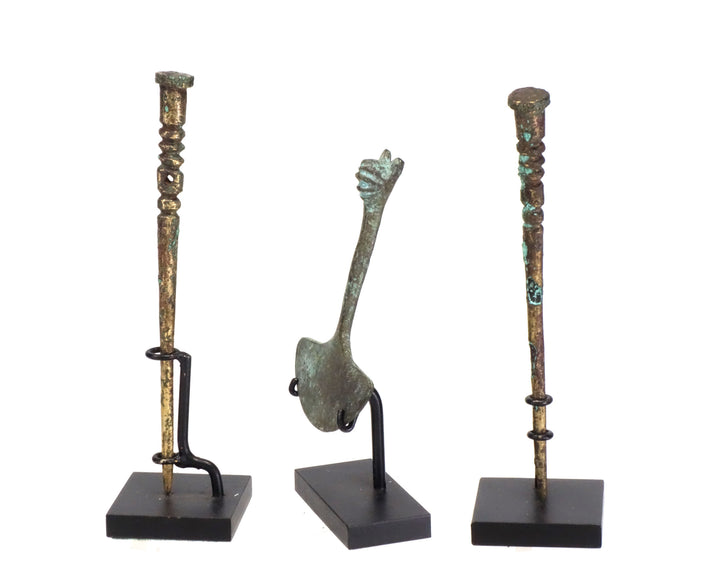 Three Chimu Copper Utilitarian Offerings