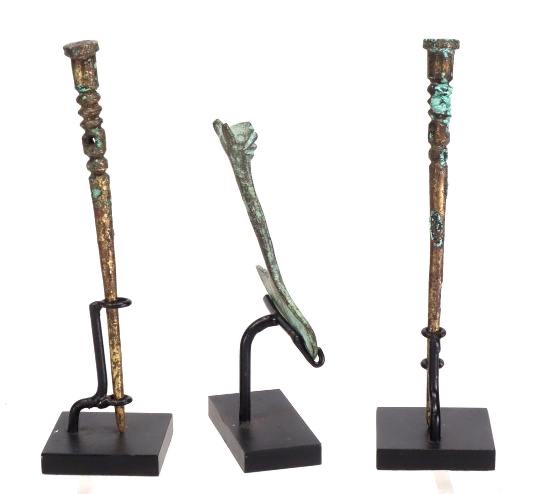 Three Chimu Copper Utilitarian Offerings