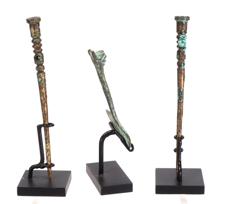 Three Chimu Copper Utilitarian Offerings