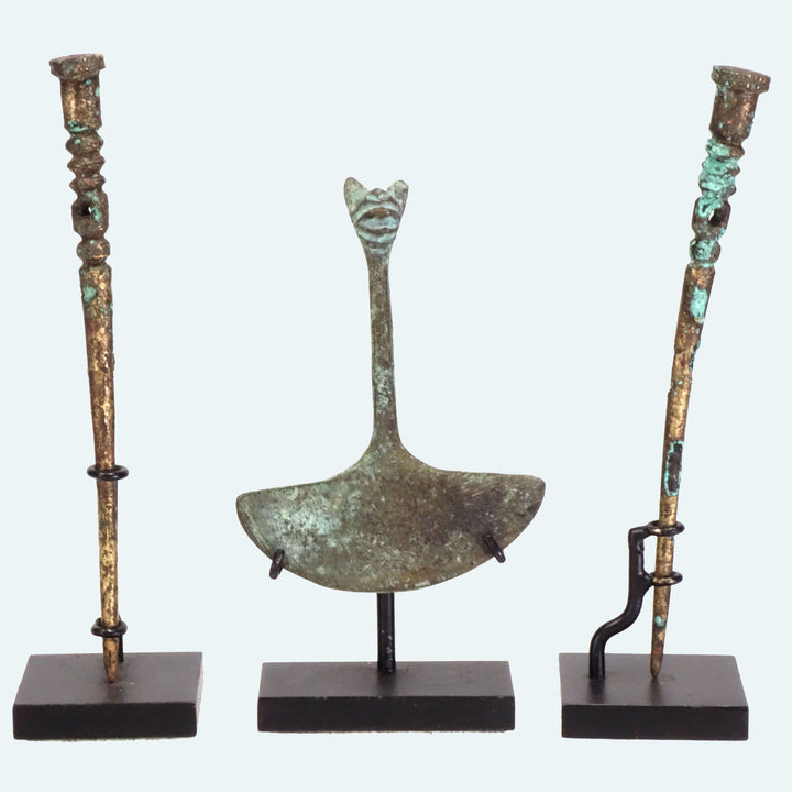 Three Chimu Copper Utilitarian Offerings