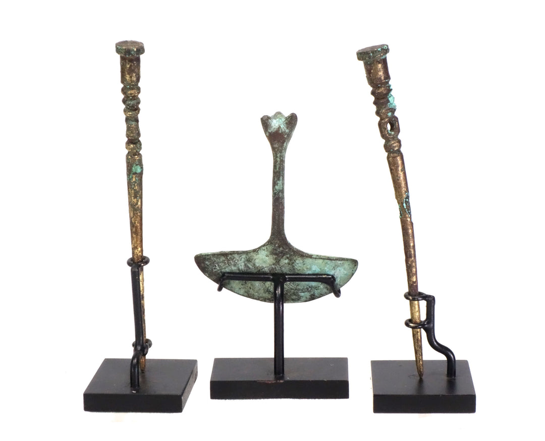 Three Chimu Copper Utilitarian Offerings