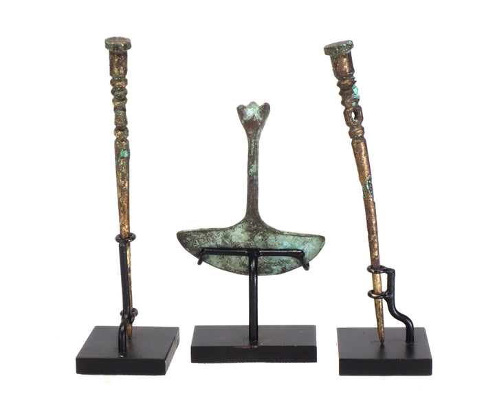 Three Chimu Copper Utilitarian Offerings