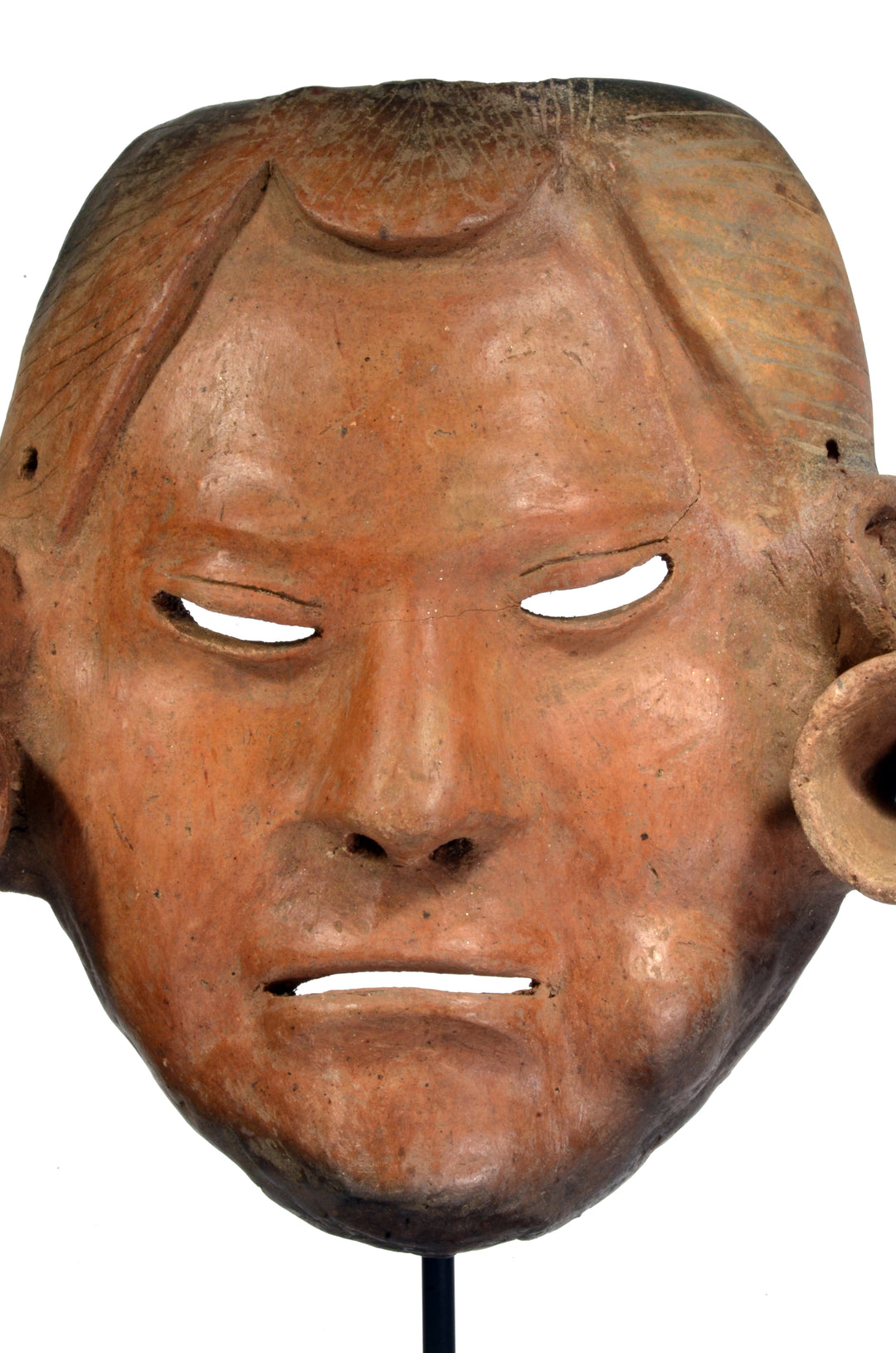 Fine Pre Columbian Narino Pottery Mask,