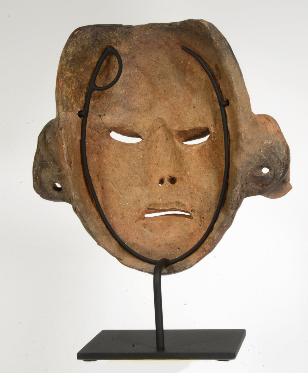 Fine Pre Columbian Narino Pottery Mask,