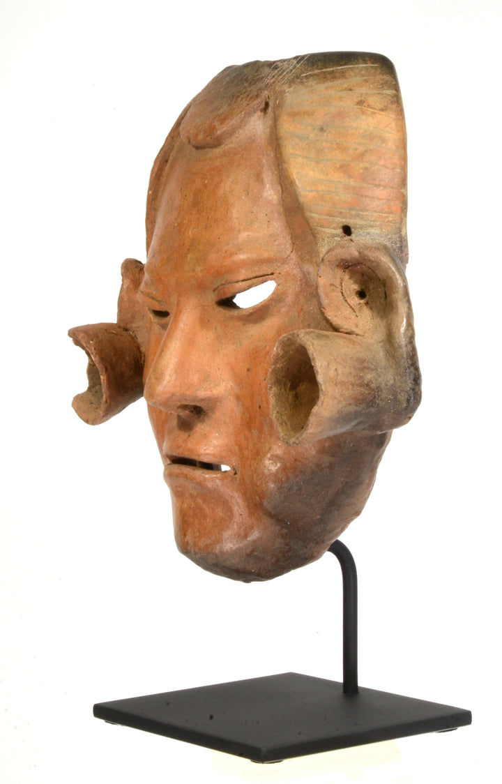 Fine Pre Columbian Narino Pottery Mask,