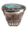 Native American Navajo Silver & Turquoise Bracelet