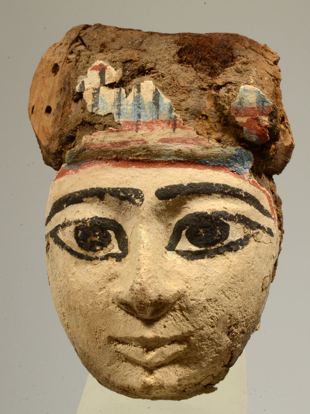 Egyptian Wood Painted Sarcophagus Mask &nbsp; &nbsp; &nbsp; &nbsp;