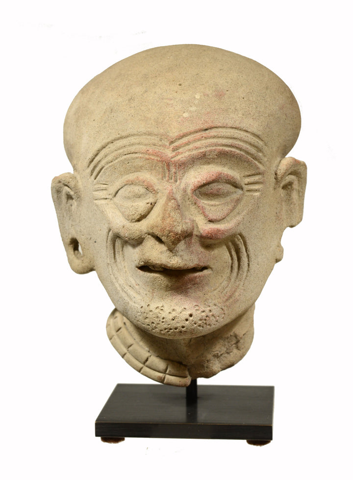 Pre Columbian Tumaco La Tolita Pottery Head