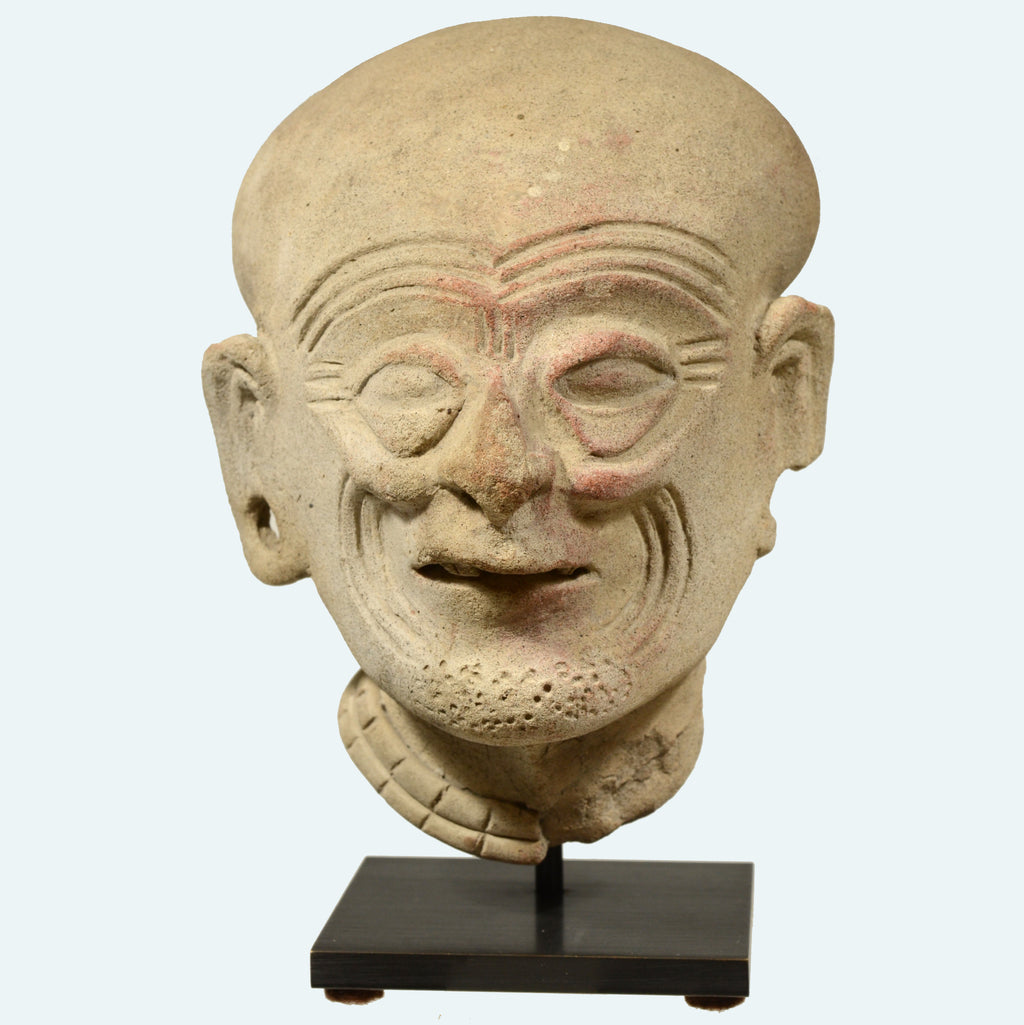 Pre Columbian Tumaco La Tolita Pottery Head