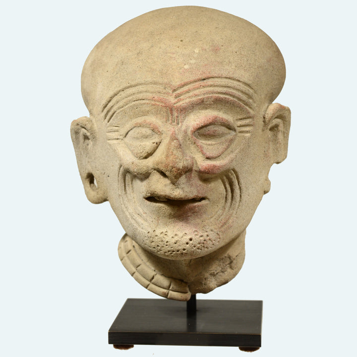 Pre Columbian Tumaco La Tolita Pottery Head