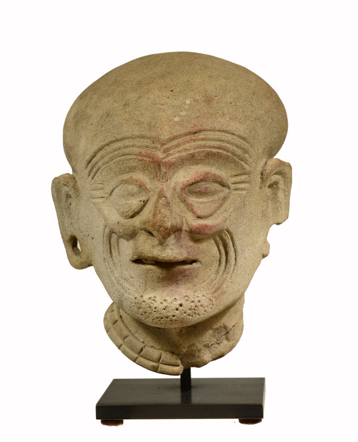 Pre Columbian Tumaco La Tolita Pottery Head