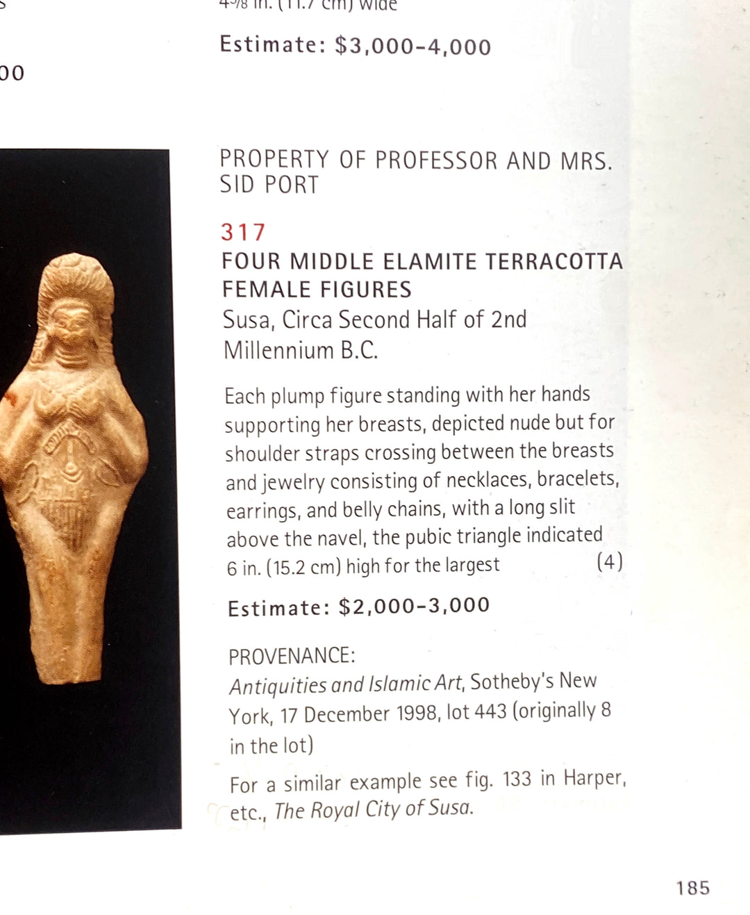 Elamite Terracotta Standing Fertility Goddess