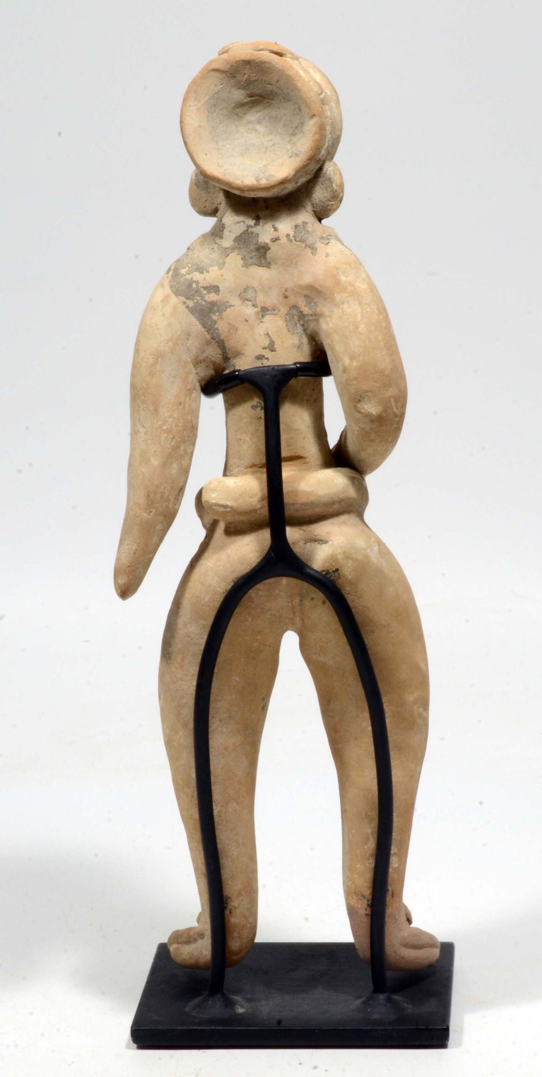Pre Columbian Huastec Pottery Ball Player Wearing a Yoke
