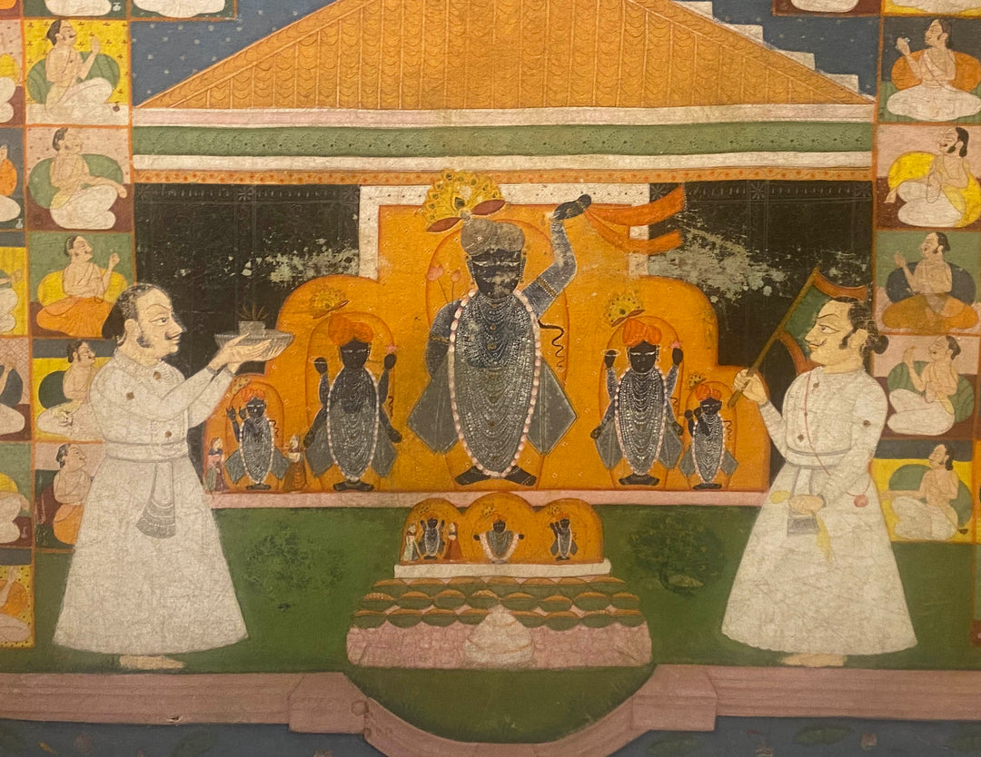 Large Colorful Indian Shrinathji Pichwai Painting