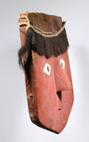 Pre-Columbian Chancay Wood Red Face Mask