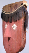 Pre-Columbian Chancay Wood Red Face Mask