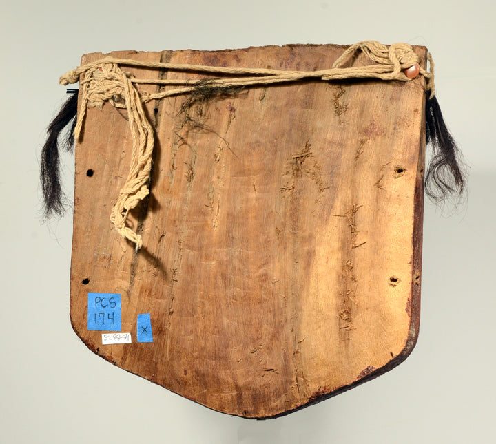 Pre-Columbian Chancay Wood Red Face Mask