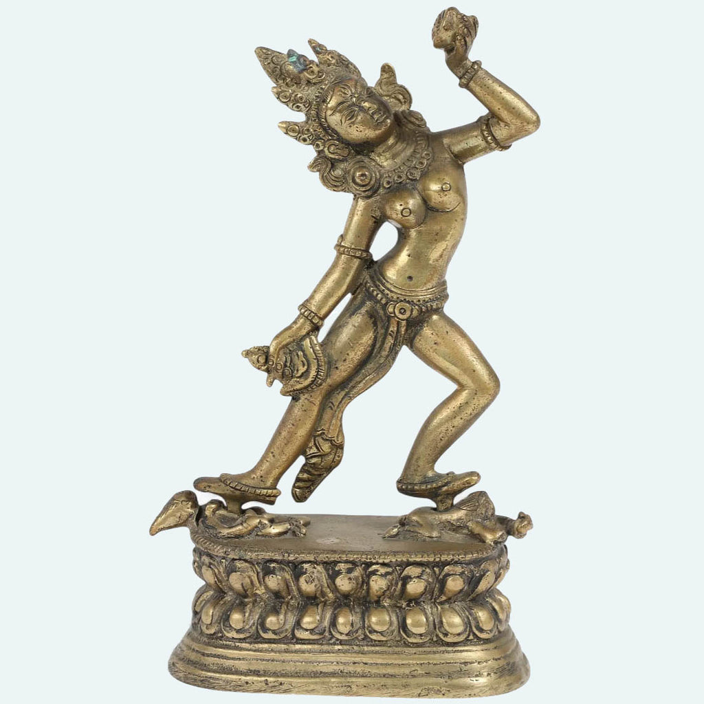 Nepalese Bronze Dancing Goddess Dakini