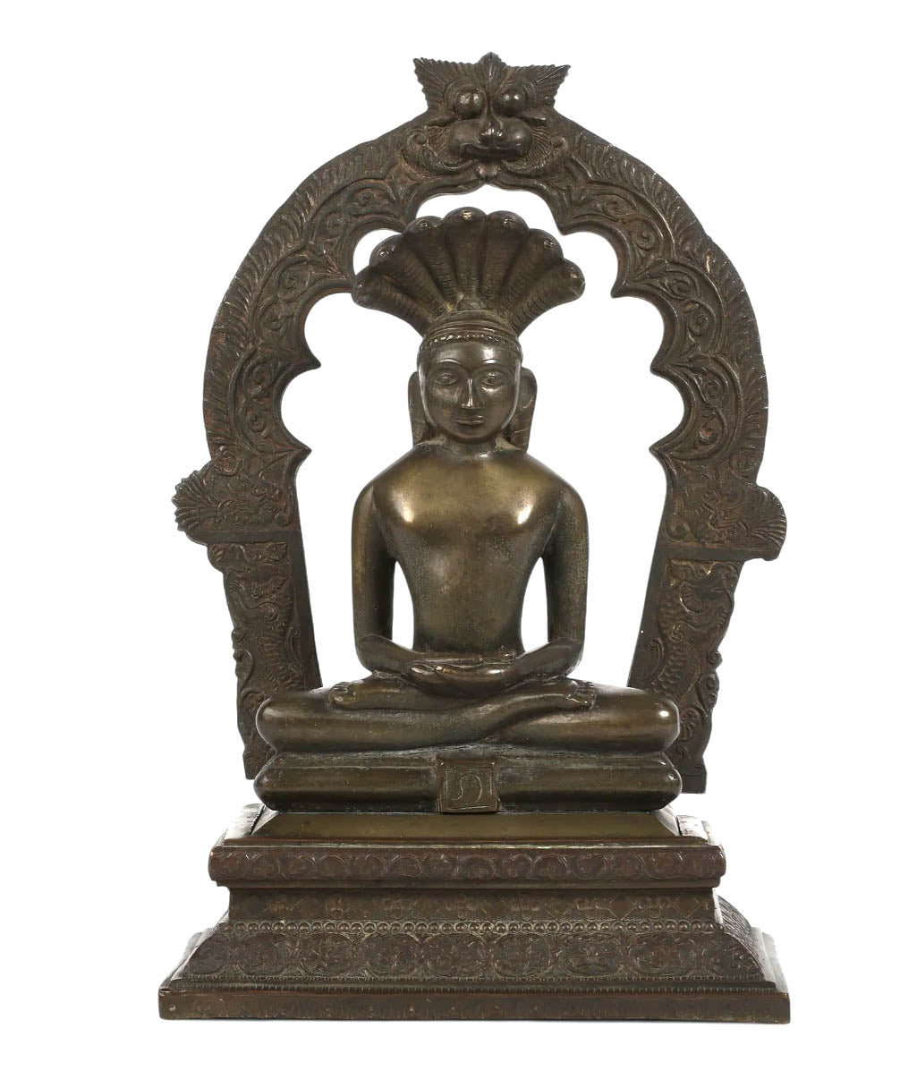 Indian Bronze Seated Buddha Tirthankara