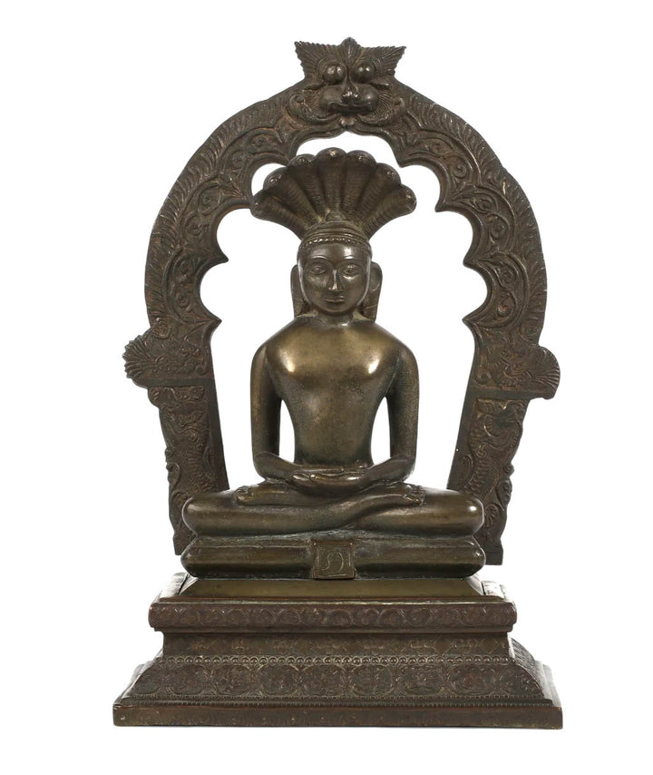Indian Bronze Seated Buddha Tirthankara