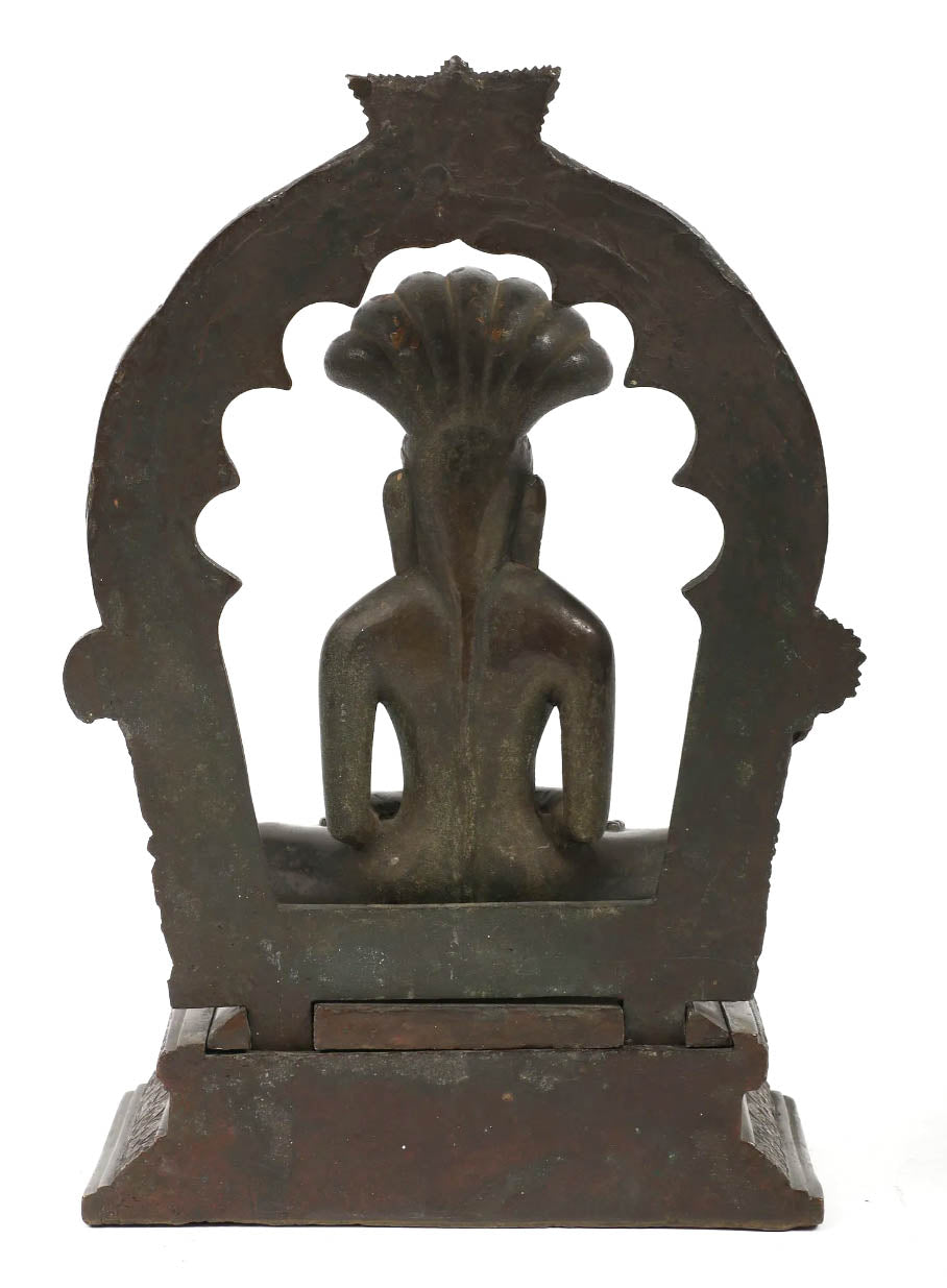 Indian Bronze Seated Buddha Tirthankara