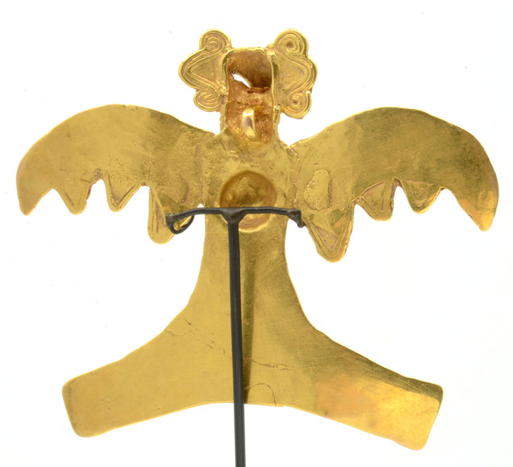 Pre Columbian Veraguas 14k Gold Avian Pendant