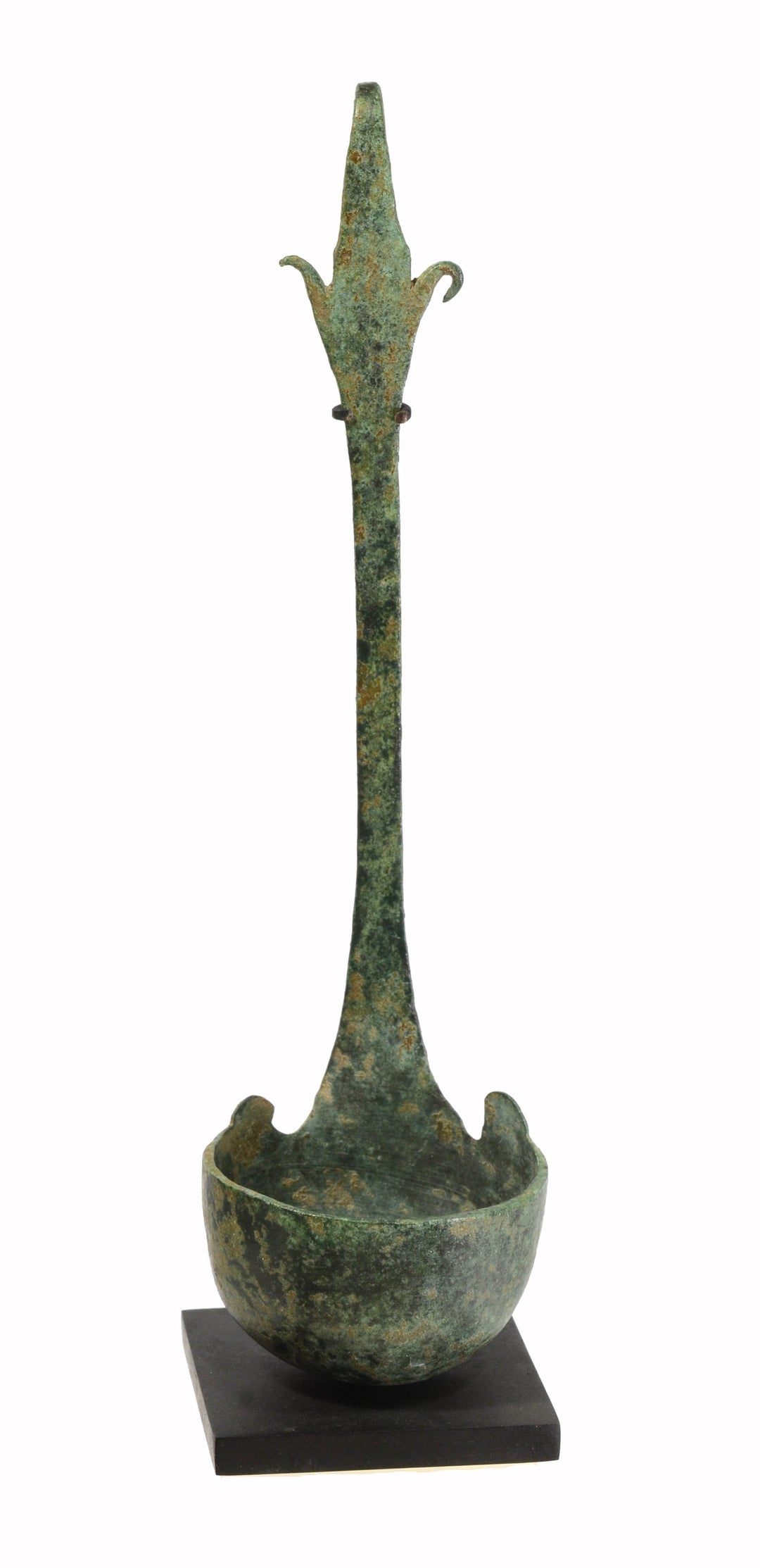 Etruscan Bronze Ladle with Dolphin Handle