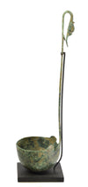 Etruscan Bronze Ladle with Dolphin Handle