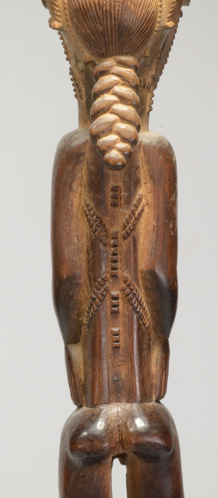 Fine Baule Wood Carved Male Spirit Spouse  Blolo Bian