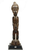 Fine Baule Wood Carved Male Spirit Spouse  Blolo Bian