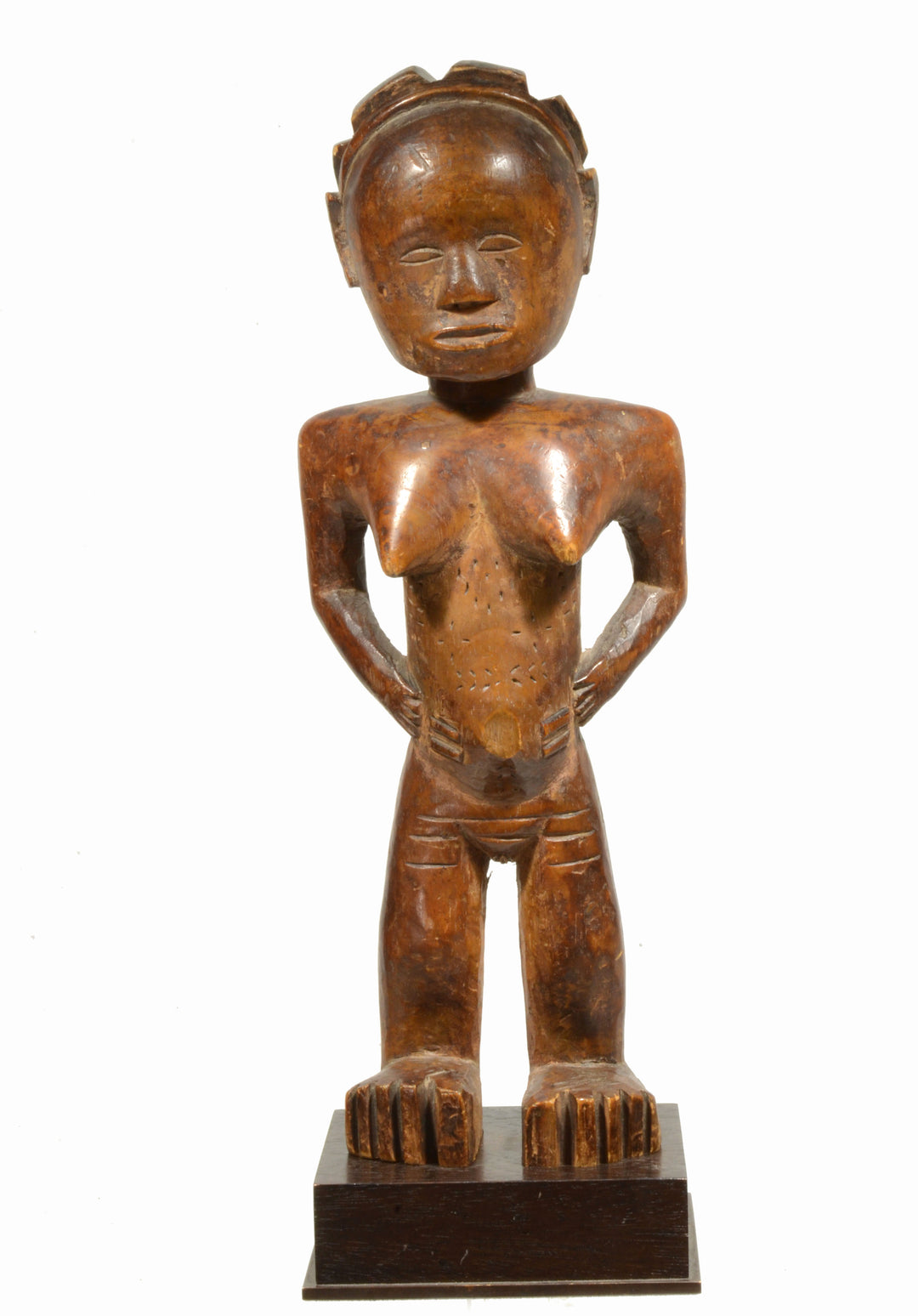 Luba Standing Female Figure