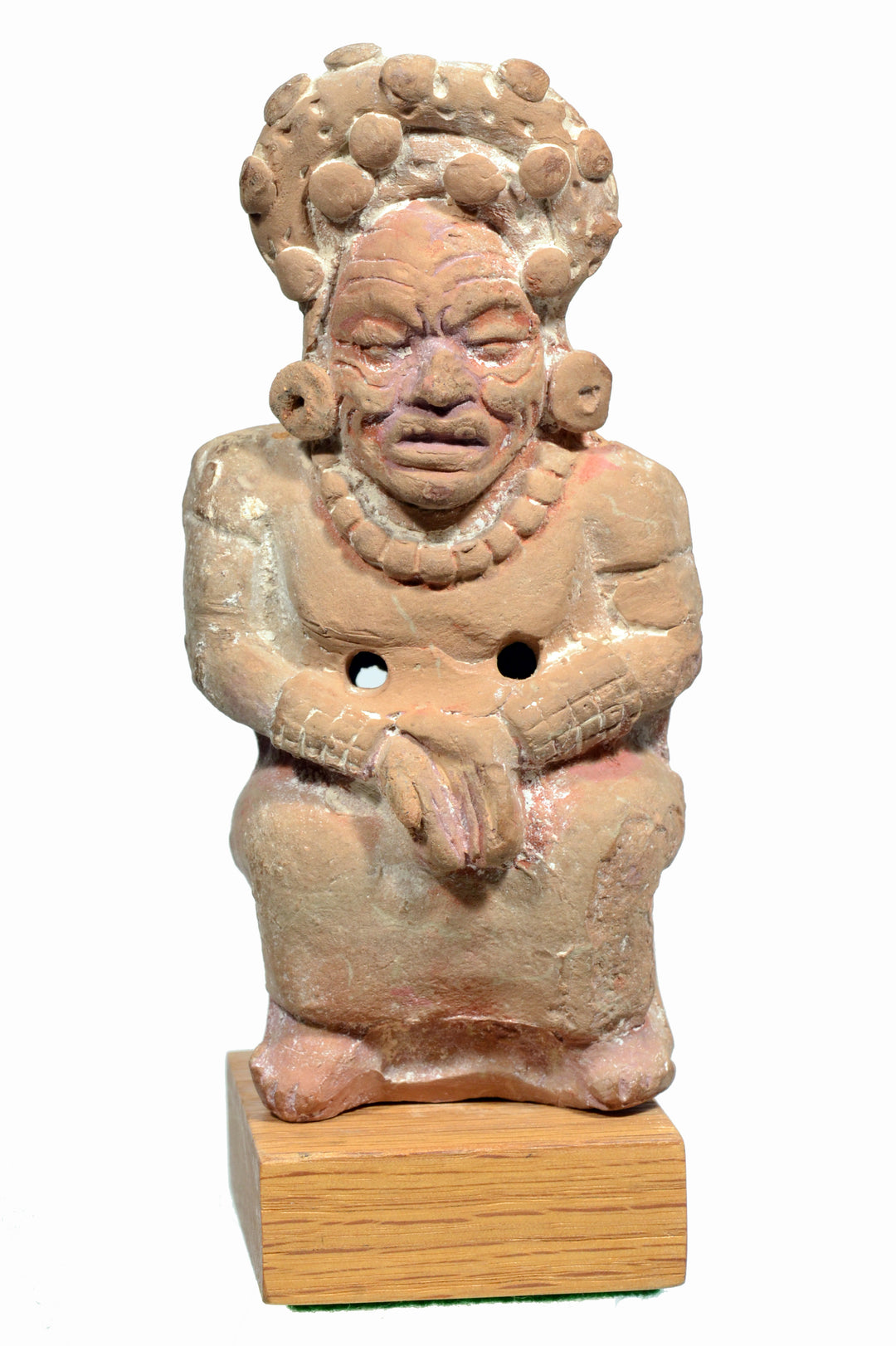 Maya Jaina Pottery Figural Rattle
