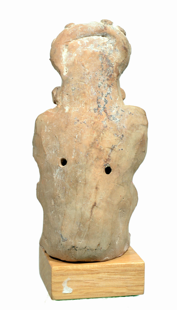 Maya Jaina Pottery Figural Rattle