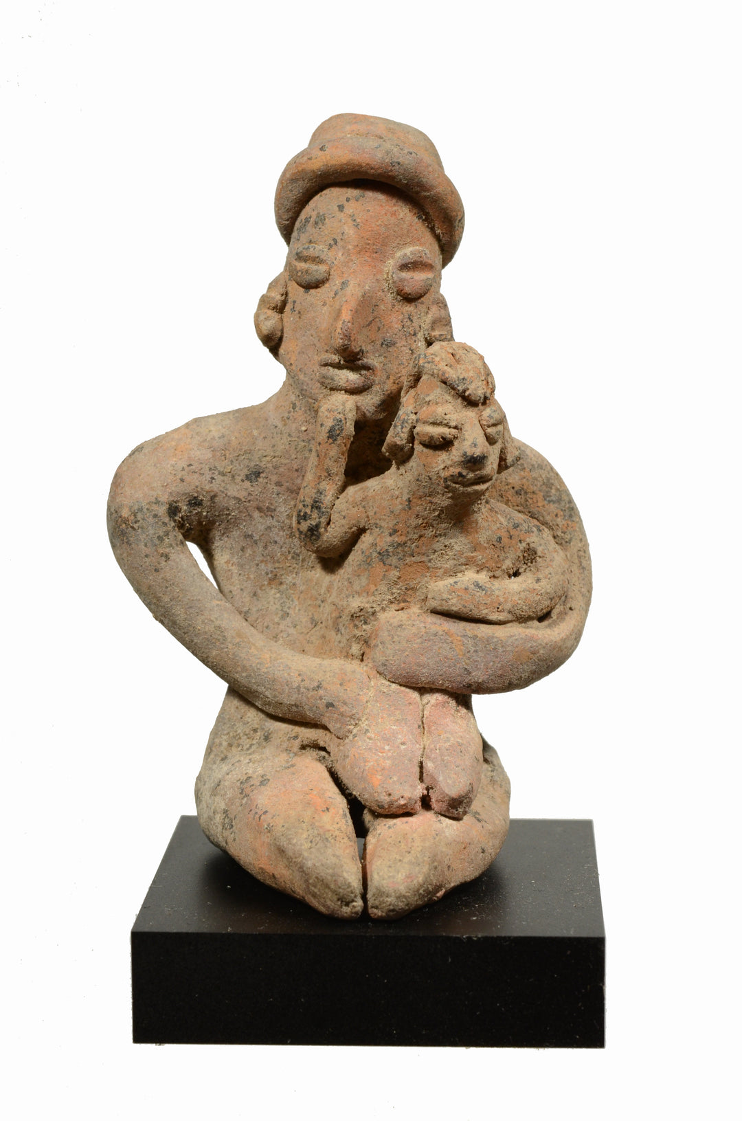 Colima Seated Mother & Child Antidotal Figure