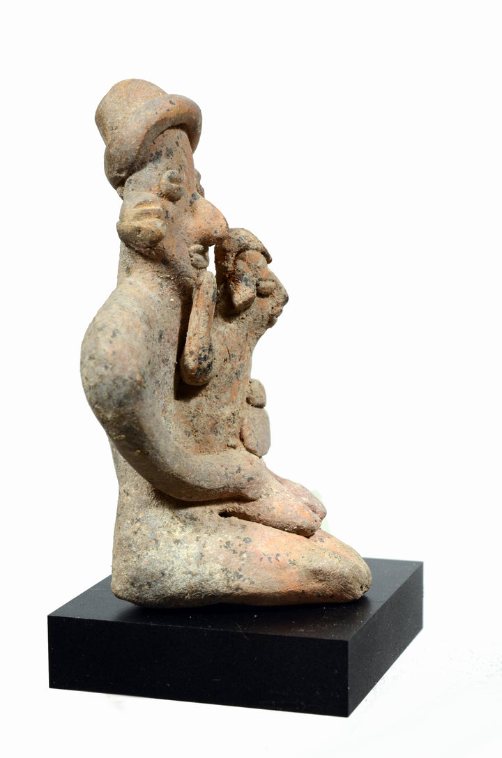 Colima Seated Mother & Child Antidotal Figure