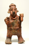 Tall Pre-Columbian Nayarit Polychrome Standing Female