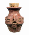 Mayan Pottery Human Headed Poison Pot