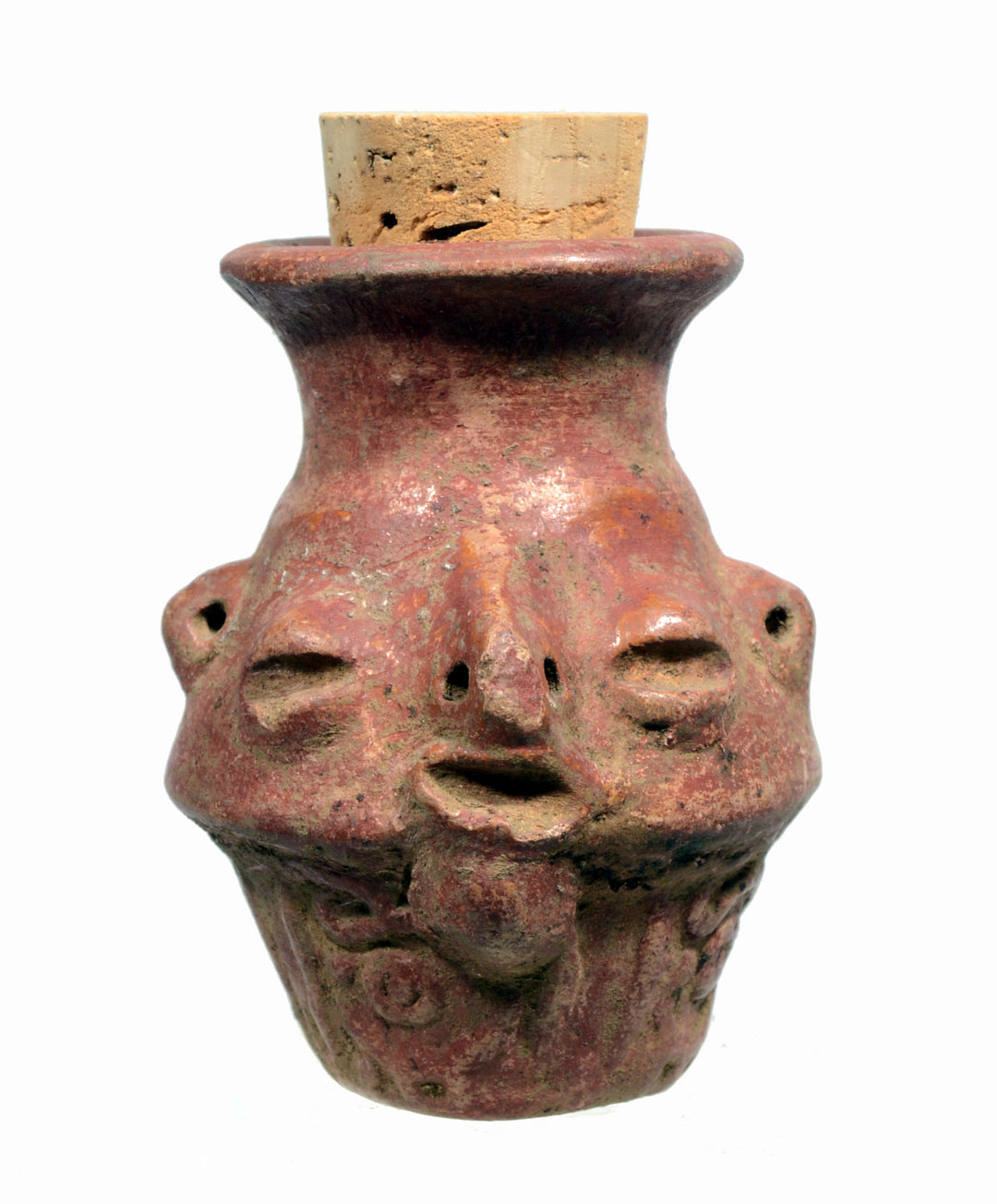 Mayan Pottery Human Headed Poison Pot