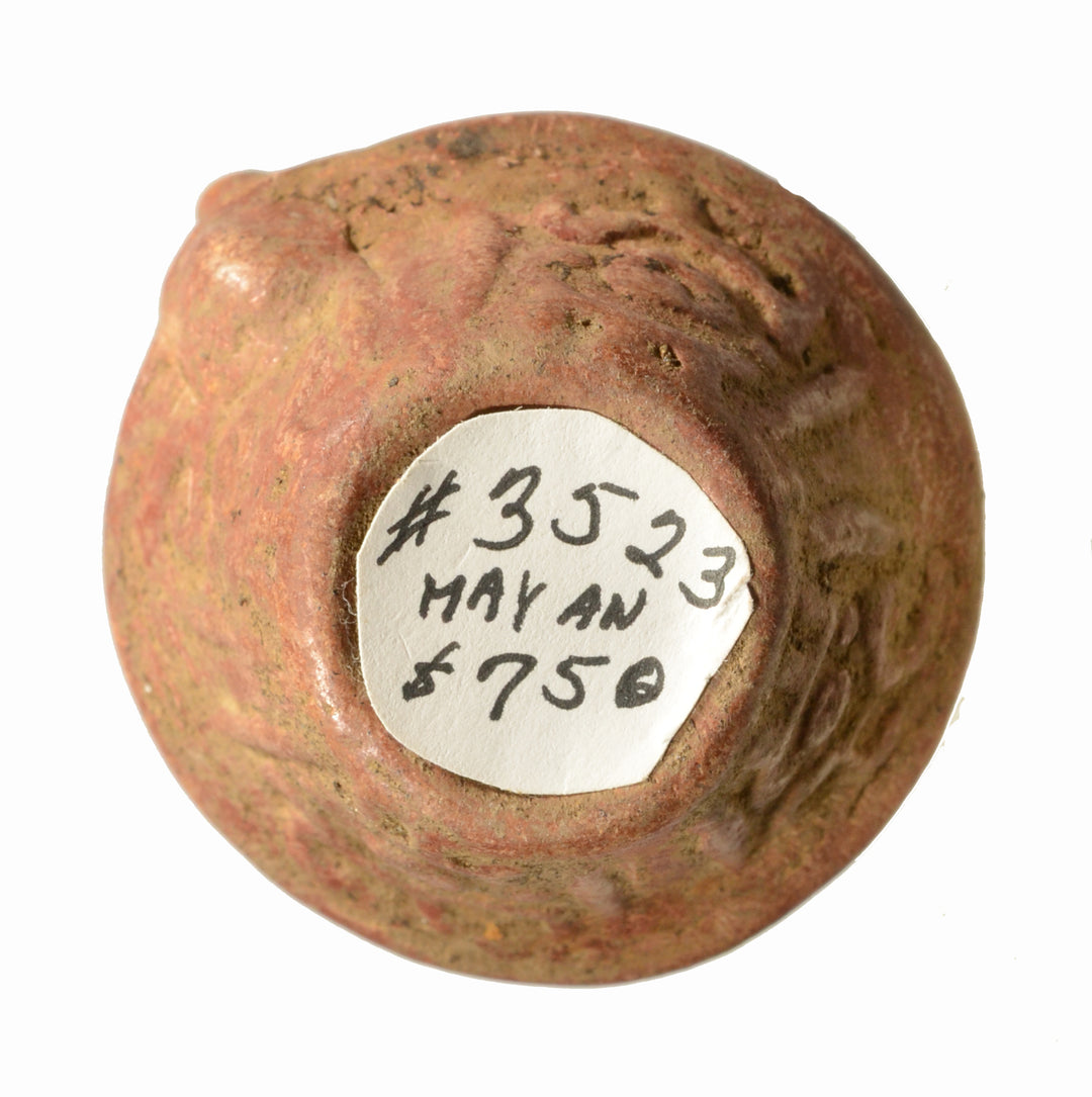 Mayan Pottery Human Headed Poison Pot