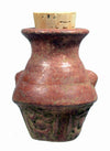 Mayan Pottery Human Headed Poison Pot