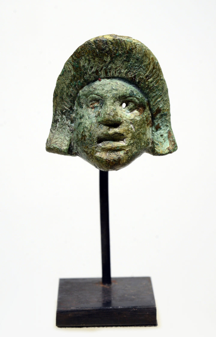 Roman Bronze Theater Mask Applique