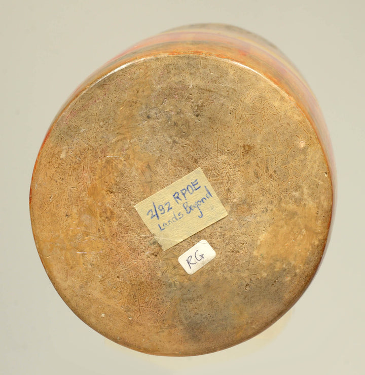 Mayan Polychrome Pottery Ritual Cylinder with Inscription