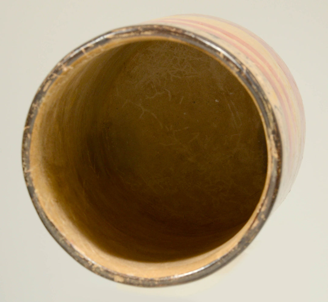 Mayan Polychrome Pottery Ritual Cylinder with Inscription