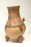 Pre-Columbian Costa Rican Polychrome Tripod Ceremonial Urn