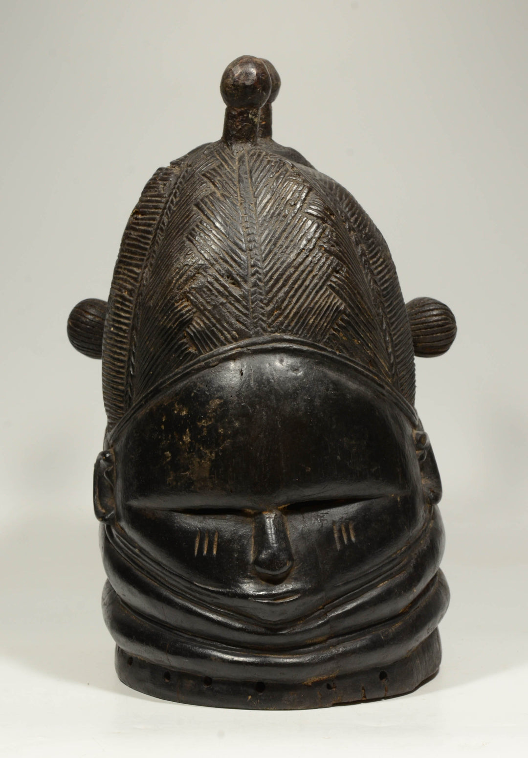 African Mende Sande Society Bundu Helmet Mask