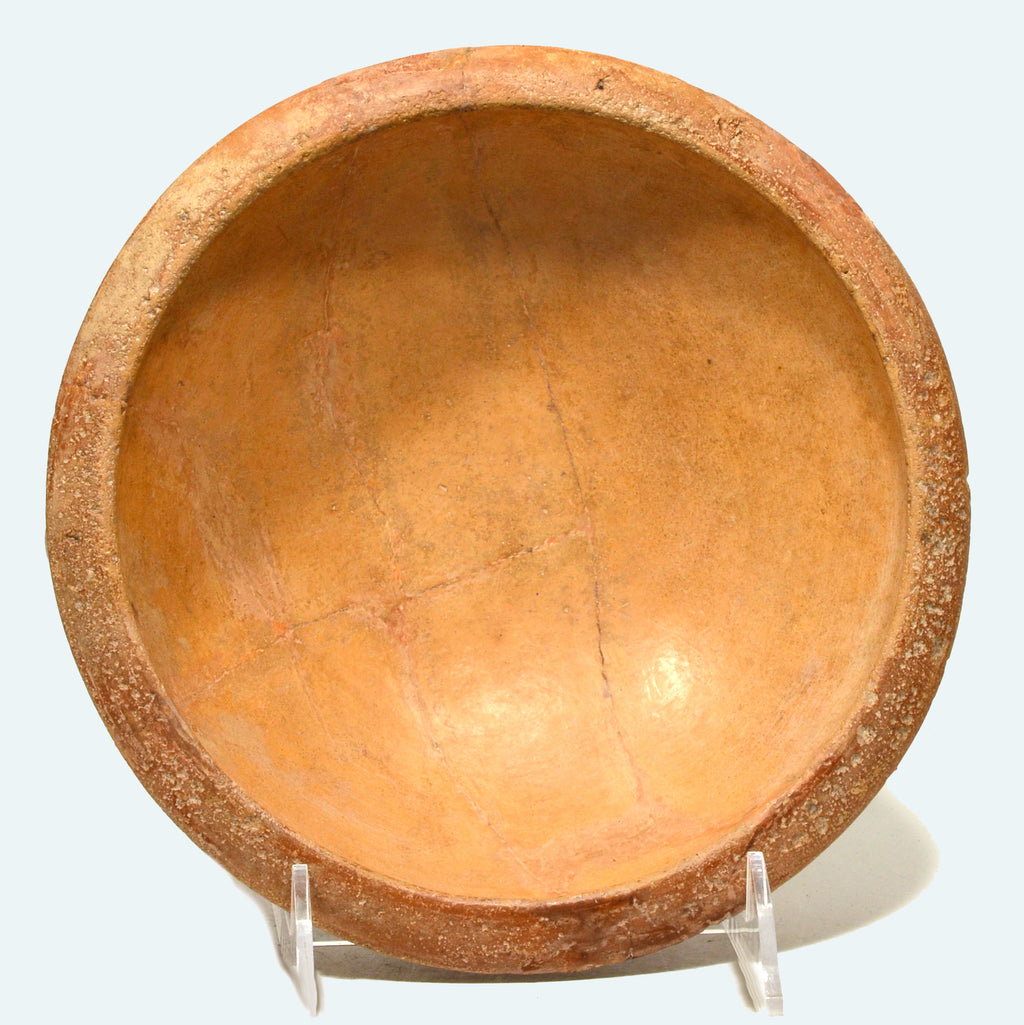 Cypriot Pottery Utilitarian Bowl with Export Seal