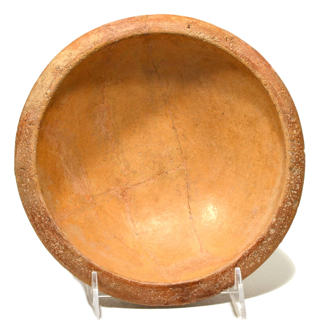 Cypriot Pottery Utilitarian Bowl with Export Seal