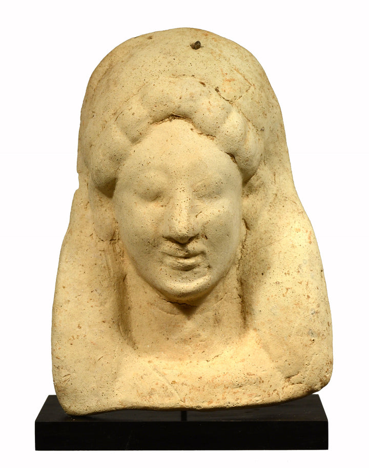 Greek Terracotta Protome Head